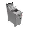 Falcon F900 Twin Basket Fryer on Feet with Fryer Angel Natural Gas (FW773-N)