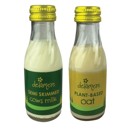 Delamere Dairy Mini Semi-Skimmed Milk 97ml Pack of 24 (FX096)