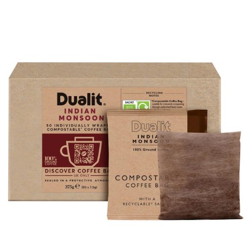 Dualit Indian Monsoon Compostable Coffee Bags Pack of 40 (FX188)