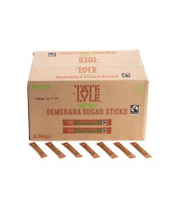 Tate and Lyle Fairtrade Demerara Sugar Sticks Pack of 1000 (HP978)
