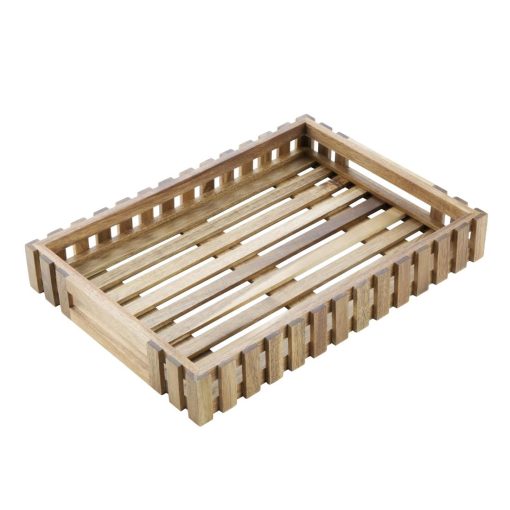 Olympia Acacia Small Storage Box 356x255mm (DP880)