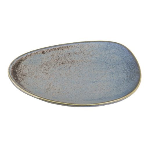 Olympia Ember Blue Triangle Plates 308x255mm Pack of 4 (FU176)