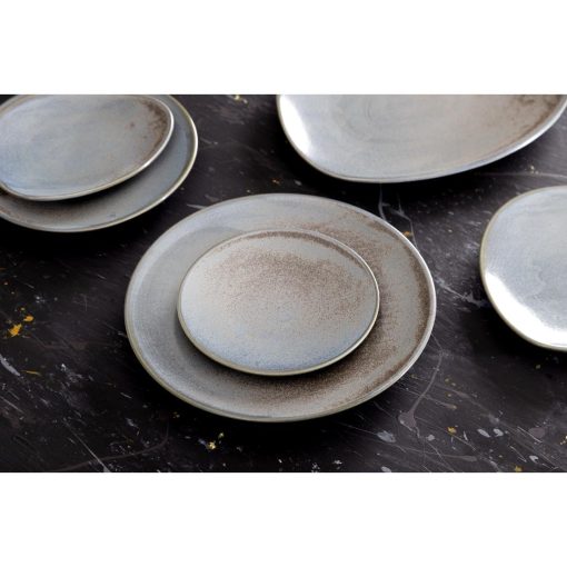 Olympia Ember Blue Triangle Plates 308x255mm Pack of 4 (FU176)