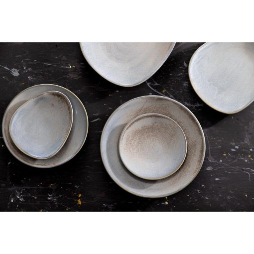 Olympia Ember Blue Triangle Plates 308x255mm Pack of 4 (FU176)