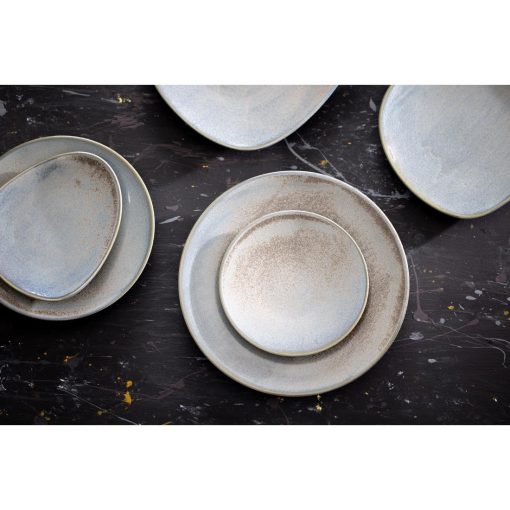 Olympia Ember Blue Triangle Plates 308x255mm Pack of 4 (FU176)