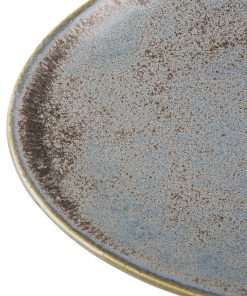 Olympia Ember Blue Triangle Plates 308x255mm Pack of 4 (FU176)