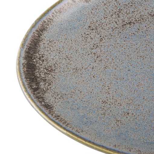 Olympia Ember Blue Triangle Plates 308x255mm Pack of 4 (FU176)