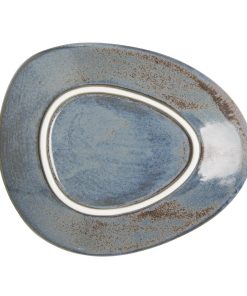 Olympia Ember Blue Triangle Plates 308x255mm Pack of 4 (FU176)