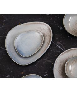 Olympia Ember Blue Triangle Plates 308x255mm Pack of 4 (FU176)