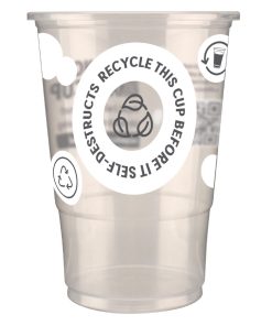 eGreen Printed TWOinONE Flexy Half-pint Glass CE Marked to Brim Pack of of 1000 (FU893)