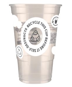 eGreen Printed TWOinONE Flexy Pint Glass CE Marked to Brim Pack of of 1000 (FU895)