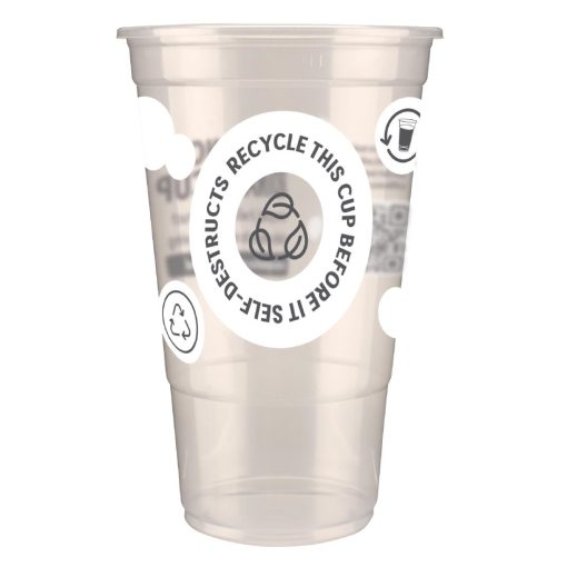 eGreen Printed TWOinONE Flexy Pint Glass CE Marked to Line Pack of of 1000 (FU896)