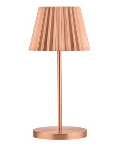 Utopia Dominica LED Cordless Lamp 260mm Brushed Copper Pack of 6 (FU991)