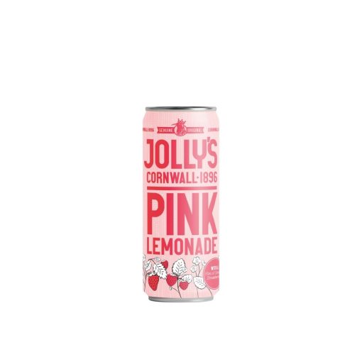 Jollys Cornish Pink Lemonade Cans 250ml Pack of 24 (HN942)