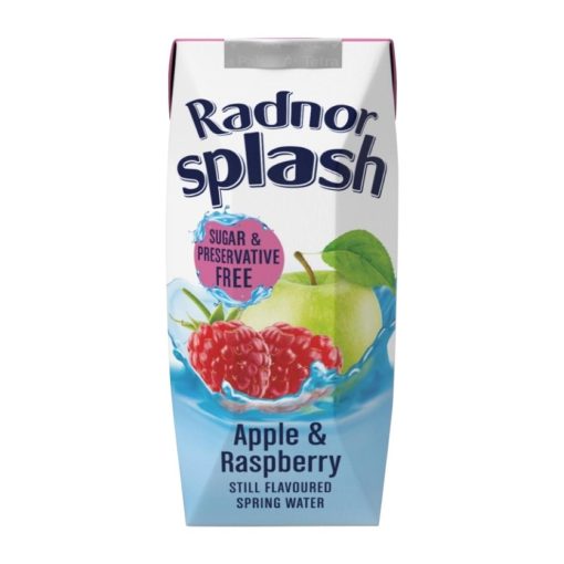 Radnor Splash Tetra Apple and Raspberry 250ml Pack of 24 (HP972)