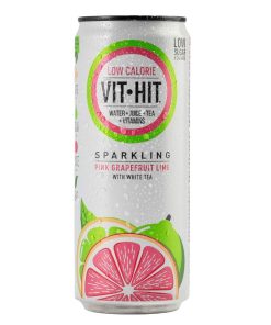 VITHIT Sparkling Pink Grapefruit and Lime Vitamin Water 330ml Pack of 12 (HS818)