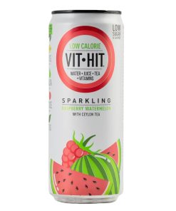 VITHIT Sparkling Raspberry and Watermelon Vitamin Water 330ml Pack of 12 (HS819)