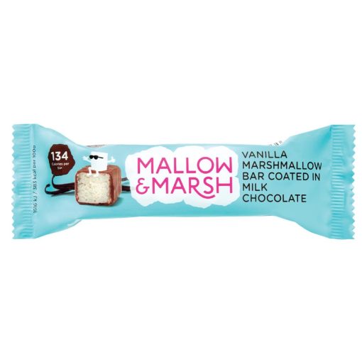 Mallow and Marsh Marshmallow Vanilla and Milk Chocolate Bars 35g Pack of 12 (HS833)