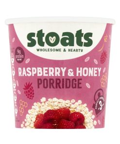 Stoats Raspberry and Honey Porridge Pots 60g Pack of 16 (HS853)