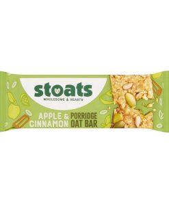 Stoats Apple and Cinnamon Oat Bars 42g Pack of 24 (HS858)