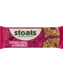 Stoats Cherry Choc and Coconut Oat Bars 42g Pack of 24 (HS860)