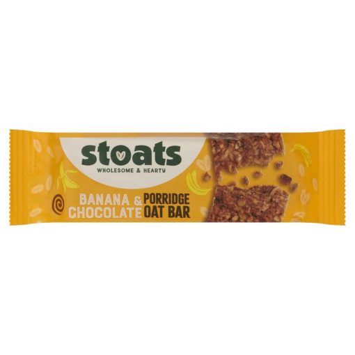 Stoats Banana and Chocolate Oat Bars 42g Pack of 24 (HS861)