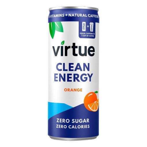 Virtue Clean Energy Orange Drink 250ml Pack of 12 (HS864)