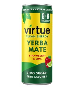 Virtue Yerba Mate - Strawberry and Lime 250ml Pack of 12 (HS866)