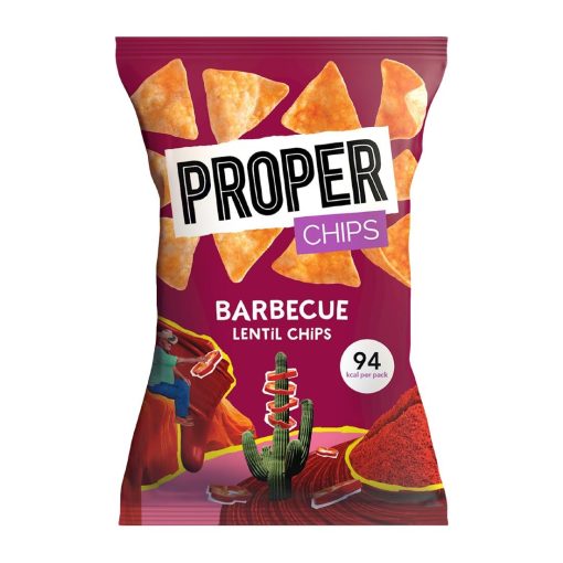 Properchips Impulse BBQ Lentil Chips 20g Pack of 24 (HS872)