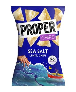 Properchips Impulse Sea Salt Lentil Chips 20g Pack of 24 (HS875)
