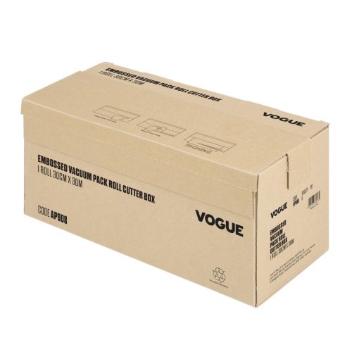 Vogue Vacuum Pack Roll with Cutter Box Embossed 300mm width (AP908)