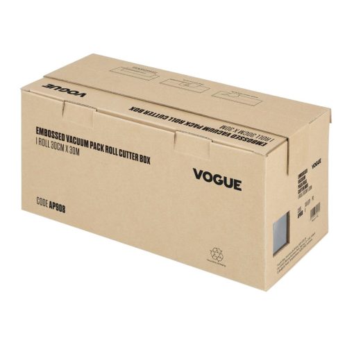 Vogue Vacuum Pack Roll with Cutter Box Embossed 300mm width (AP908)