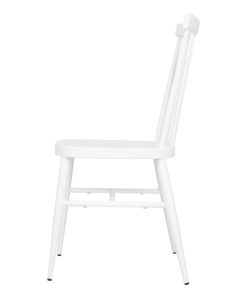 Bolero Windsor Aluminium White Chairs White Pack of 4 (DP718)