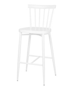 Bolero Windsor Aluminium White High Stools Pack of 2 (DP719)