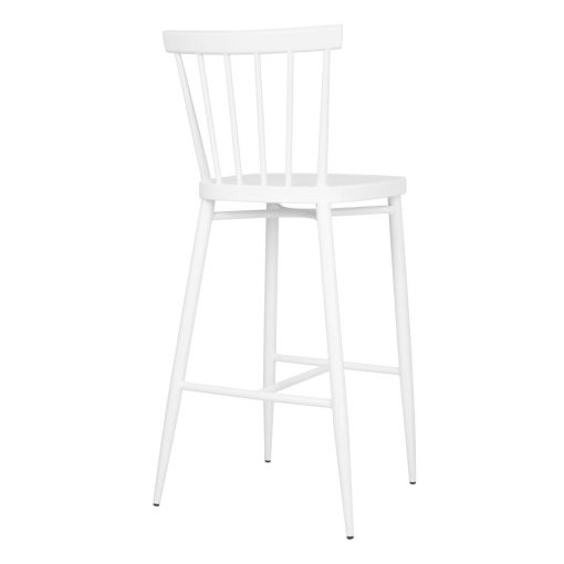 Bolero Windsor Aluminium White High Stools Pack of 2 (DP719)