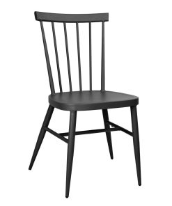 Bolero Windsor Aluminium Black Chairs Pack of 4 (DX686)