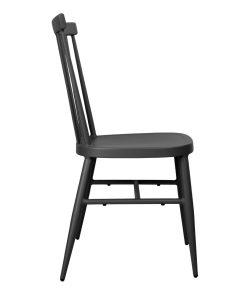 Bolero Windsor Aluminium Black Chairs Pack of 4 (DX686)