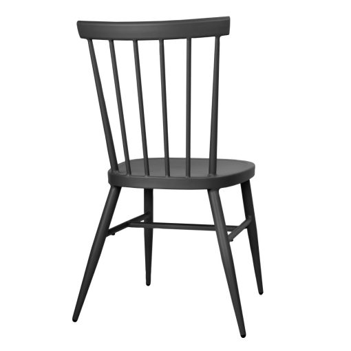 Bolero Windsor Aluminium Black Chairs Pack of 4 (DX686)