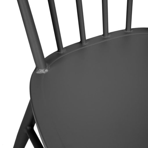 Bolero Windsor Aluminium Black Chairs Pack of 4 (DX686)