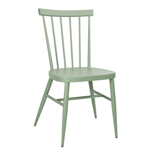 Bolero Windsor Aluminium Green Chairs Pack of 4 (DX687)