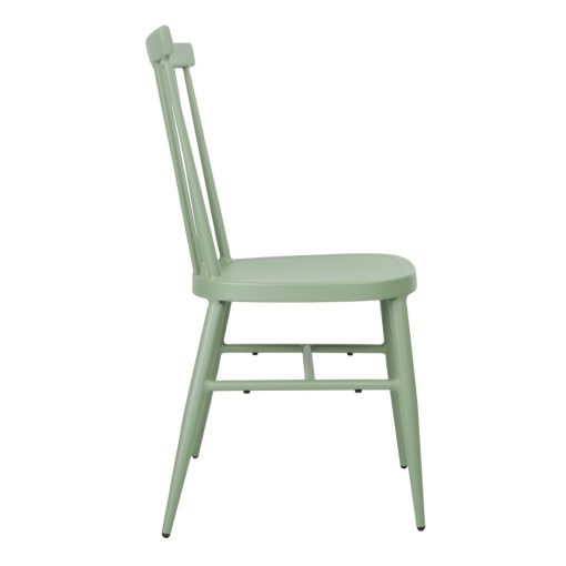 Bolero Windsor Aluminium Green Chairs Pack of 4 (DX687)