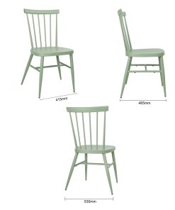 Bolero Windsor Aluminium Green Chairs Pack of 4 (DX687)