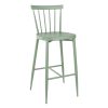 Bolero Windsor Aluminium Green High Stools Pack of 2 (DX689)