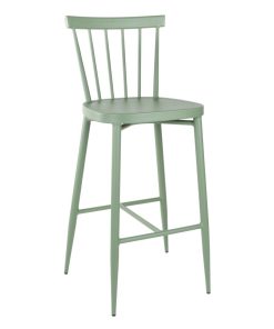 Bolero Windsor Aluminium Green High Stools Pack of 2 (DX689)