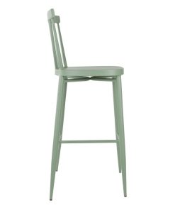 Bolero Windsor Aluminium Green High Stools Pack of 2 (DX689)