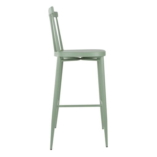 Bolero Windsor Aluminium Green High Stools Pack of 2 (DX689)