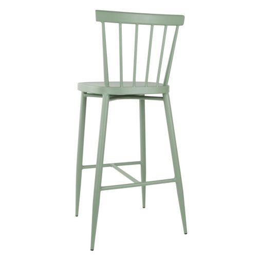 Bolero Windsor Aluminium Green High Stools Pack of 2 (DX689)