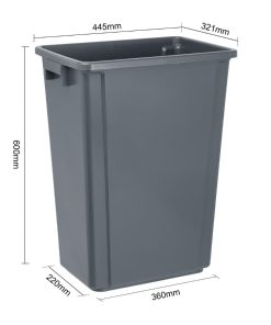 Jantex Slim Bin Grey 60Ltr (DX965)