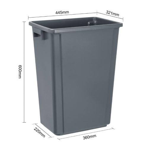 Jantex Slim Bin Grey 60Ltr (DX965)