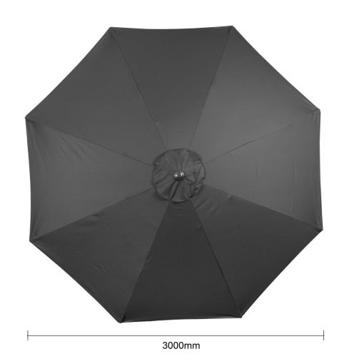 Bolero Seville Round Parasol 3m Diameter Black (DZ870)